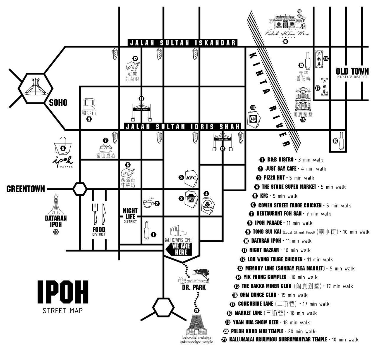 The Brownstone Hostel & Space Ipoh Zewnętrze zdjęcie